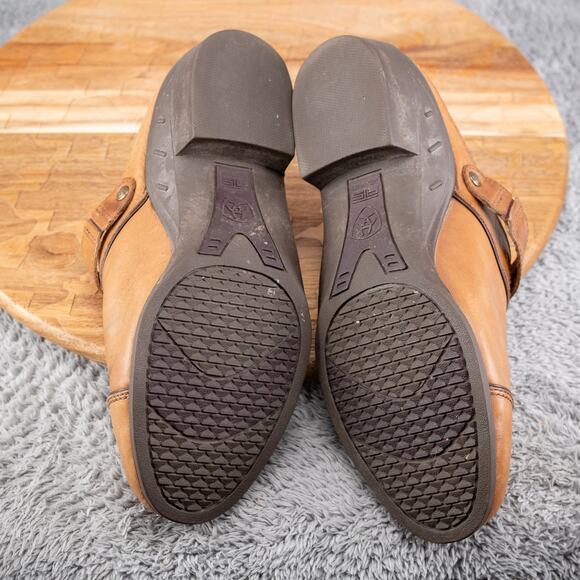 ARIAT womens size 7.5 B brown leather slingback adjustable comfort casual clogs - Picture 6 of 6